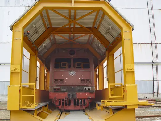 Zdjęcie przesuwnicy wagonowej o udźwigu 120 ton